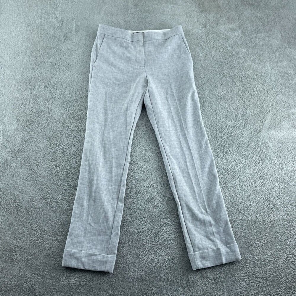 Ann Taylor Light Gray Straight Leg Pants